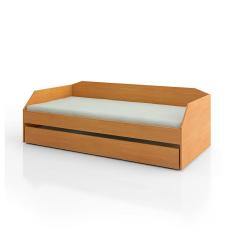 Imagem de Bicama Solteiro Duo Com Cama Auxiliar Em Mdf Premium Nature Com 2 Colchões