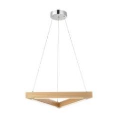Imagem de Pendente Triangular de Madeira Kavas 18W 3000K LED Bivolt Emissão de Luz  Avant
