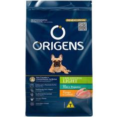 Imagem de Ração Seca Origens Light Frango e Cereais para Cães Adultos Porte Mini e Pequeno - 1 Kg