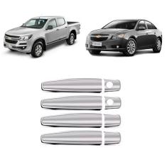 Imagem de Capa Maçaneta S10 Cruze Captiva Agile Vectra Cromada Shekparts