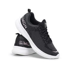 Imagem de Tênis Esportivo Tramado Fecho De Cadarço Masculino Sola Emborrachada