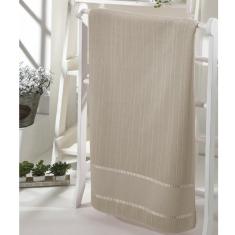 Imagem de Toalha banho Dohler velour bordar bella liso Bege 70x140cm