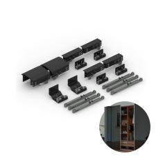 Imagem de Sistema Para Porta de Correr Dominus (50 A 80kg) Para 3 Portas Rometal