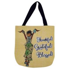 Imagem de Sacola de tecido para mulheres afro-americanas, bolsa de ombro para trabalho, academia, viagens, compras, presente, arte de meninas negras, com zíper, Multicolorido, One Size