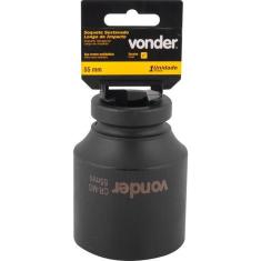 Imagem de Soquete Sextavado de Impacto Longo Encaixe 1" 55mm Aço Cromo - Vonder