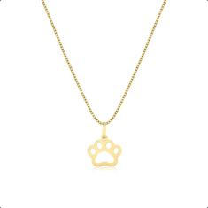 Imagem de Corrente Cordão Ouro 18K 45Cm Com Pingente Patinha