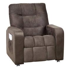 Imagem de Poltrona Reclinável Azera MX-7 Suede Animale Marrom - Matrix