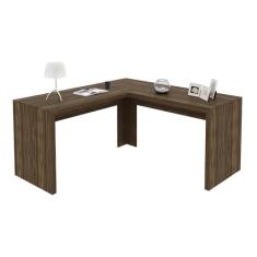 Imagem de Mesa Angular para Escritório Home Office ME4116 MDP Nogal G69 - Gran Belo