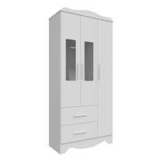 Imagem de Guarda Roupa Moveis Peroba Clara Provençal Infantil Mdf 03 Portas 02 G