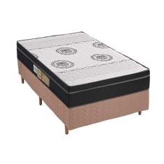 Imagem de Conjunto Box Solteiro: Colchão Anatômico Polar D28/ Orthoface Firme + Base CRC Suede Clean(88x188)