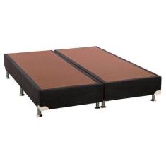 Imagem de Base De Cama Box Camurca Preto Super King 193 Cm (Larg) Baixa - 42897