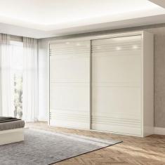 Imagem de Guarda Roupa Casal 2 Portas De Correr Dalla Costa Mdf 2,67 M