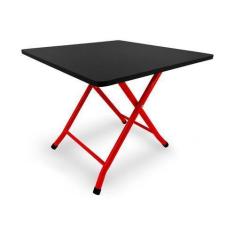 Imagem de Mesa Infantil Havai Dobrável Para Criança Desenhar Vermelho E Preto -