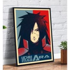 Quadro decorativo anime arte desenho manga naruto time 7