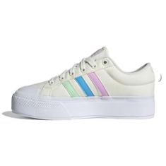 Imagem de Tênis Feminino Bravada 2.0 Platform Off White Azul Lilás Adidas ID5573