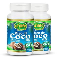 Imagem de Kit 2 Óleo De Coco Extra Virgem 60 Cápsulas Unilife