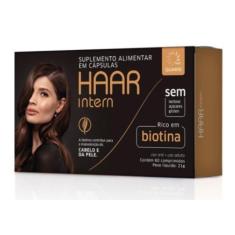 Imagem de Haar Intern Suplemento Vitaminico Para Cabelo Biotina  Com 60Cp - Aire