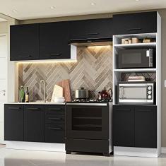 Imagem de Armário de Cozinha Completa 270cm Branco/preto Agata Madesa 08