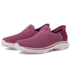 Imagem de Skechers Tênis feminino Go Walk 7 Springtime Hands Free Slip-ins, Ameixa, 40