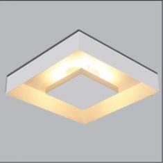 Imagem de Luminária Plafon Luz Indireta Sobrepor 40x40cm 4 Lâmpadas Branco RL