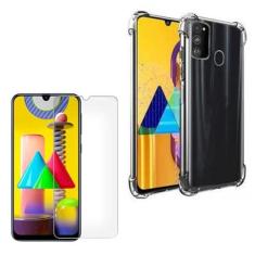 Imagem de Capa Case Antishock Compátivel Galaxy M21s + Película Vidro (Não Cobre Borda Curvas do Aparelho)