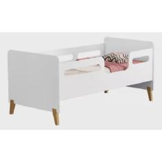 Imagem de Cama Infantil Cecilia Com Grade de Proteção Branco