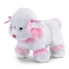 Imagem de Cachorro Poodle de Pelúcia Rosa 30 cm Antialérgico