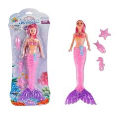 Imagem de Boneca Sereia Que Acende Com Acessórios - Cores