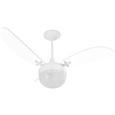 Imagem de Ventilador De Teto Venti-delta Paraty Branco Com 3 Pás Transparente 220v