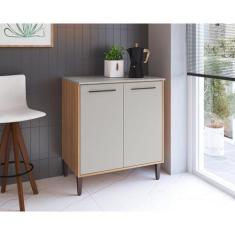 Imagem de Balcão para Cozinha com 2 Portas 81cm Jade Freijo/Arenas - Delmarco Mó