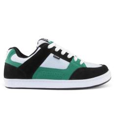 Imagem de Tênis Qix Skate Retrô AM Preto Verde Branco