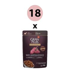 Imagem de Ração Úmida GranPlus Gourmet Cães Adultos Ovelha 100g - Pack com 18 unidades