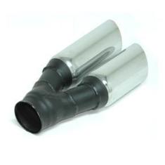 Imagem de Ponteira Esportiva Universal Cromada - Dupla Lateral S41