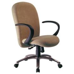Imagem de Cadeira Presidente com Braços Linha Lombar Marrom - Design Office