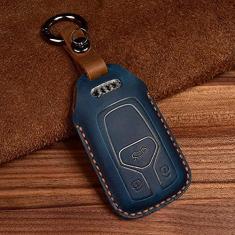Imagem de NUIOsdz Porta-chaves em couro automotivo, adequado para Audi A4 A4L A5 A6L QT S5 S7 Q7 TTS