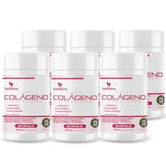 Imagem de Kit Com 06 - Colágeno Hidrolisado + Ácido Hialurônico + Q10 + Biotina + Vit 60 Caps 600mg TuttiFlora