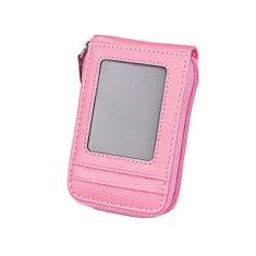 Imagem de Bolsa de couro para cartão de crédito, porta-cartão de crédito Manyip dobrável, bolso para moedas, carteira com proteção contra roubo RFID. Material de proteção selecionado.