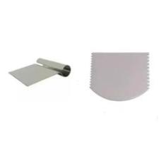 Imagem de Kit Espátula Raspador Cabo Tubular + Espátula 4 Funções