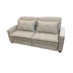 Imagem de Sofa Cama Casal Linho Cinza Filadélfia REC ESTOFADOS