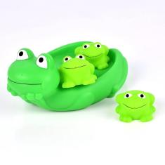 Imagem de Brinquedos de banho lianxin Rubber Frog para crianças de 1 a 3 anos, 4 unidades