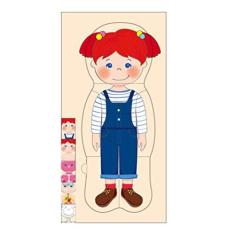 Imagem de Quebra-cabeça de Madeira do Meu Corpo, Conjunto de Jogo de Anatomia de Menino e Menina, Ferramentas de Ensino de Consciência de órgão Corporal para Meninos e Meninas (Girl)