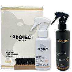 Imagem de Kit Limpa E Impermeabiliza Tênis Camurça Nobuk Suede - D Protect