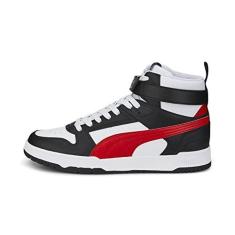 Imagem de PUMA RBD Game Tênis masculino, Puma Branco de alto risco vermelho-puma Black-Puma Team Gold, 41