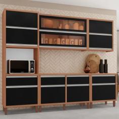Imagem de Cozinha Completa Modulada Maitê 100% Mdf Com 1 Balcão 10 Portas E 4 Ga