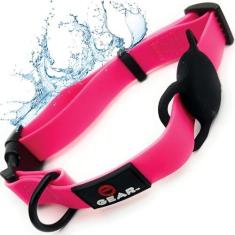 Imagem de Coleira impermeável para cães com suporte Apple AirTag – ajustável, durável, ideal para cães pequenos a grandes