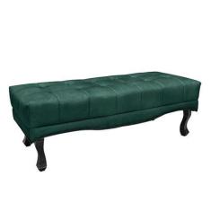 Imagem de Recamier Decorativo 160cm Loewe Veludo Pés de Madeira Verde Floresta G