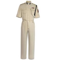 Imagem de kakufunny Fantasia de polícia indiana masculina Singham Costume Halloween conjunto completo