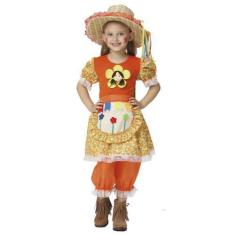 Imagem de Vestido de Quadrilha Infantil Festa Junina Caipira São João - Fantasia