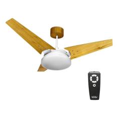 Imagem de Ventilador Teto Madeira C/ Controle Remoto 122cm 127v - Gana