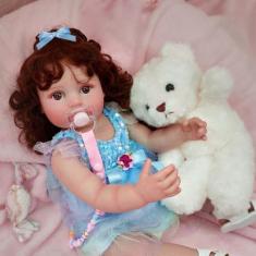 Imagem de Boneca Bebê Reborn Realista Brastoy 100% Silicone Pode Dar Banho Conju